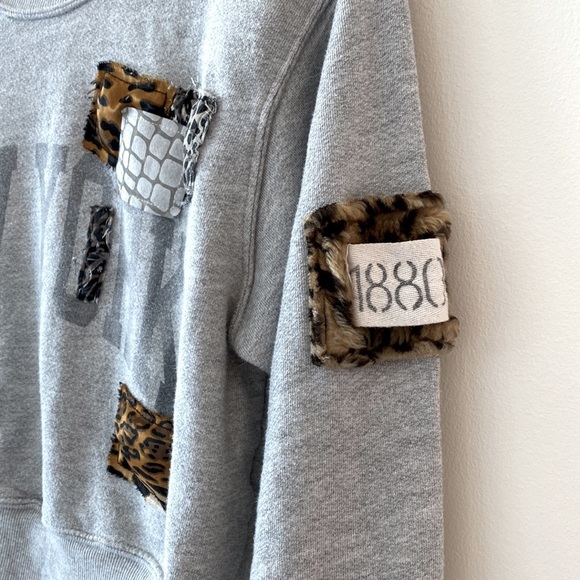 Free People x Riley Vintage East West Crew-Neck New York Textured Pullover - Picture 9 of 12